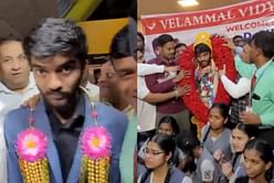 [Watch] Candidates 2024 champion Gukesh D receives a grand welcome as he arrives in Chennai