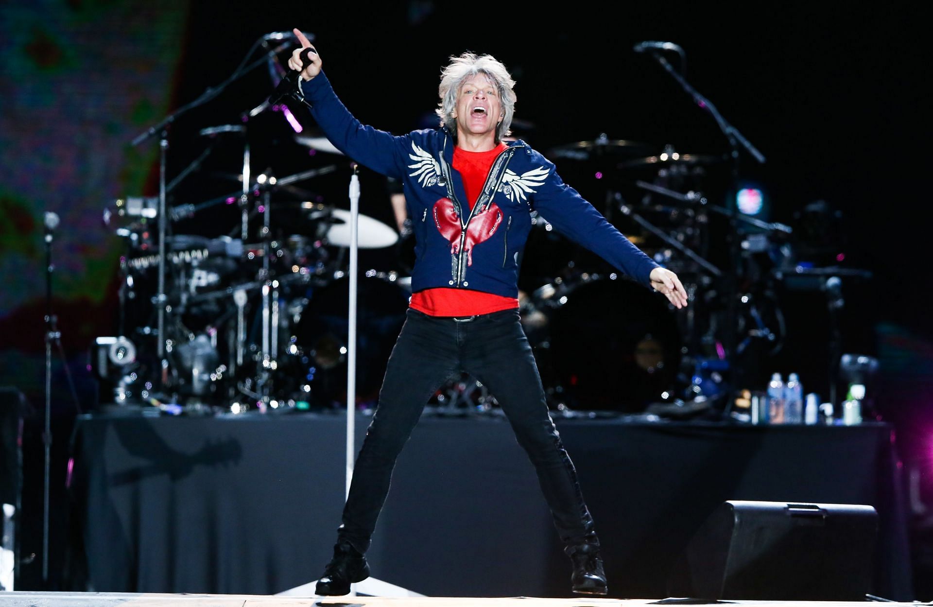 Jon Bon Jovi on stage during Rock in Rio in 2019 (Image via Getty Images)