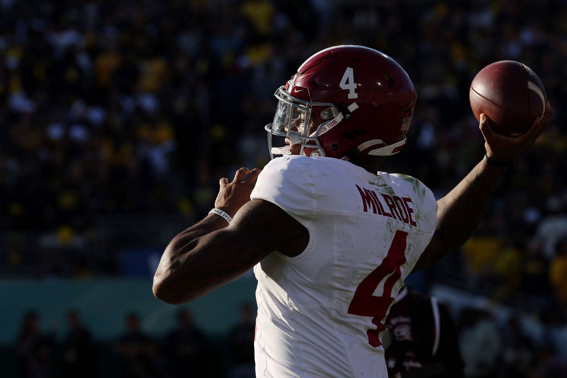 Alabama QB Jalen Milroe is working with a new offense and coaching staff in one of the spring&#039;s top stories.