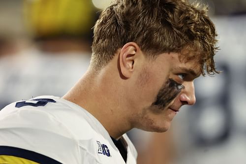 J.J. McCarthy at Michigan v Michigan State