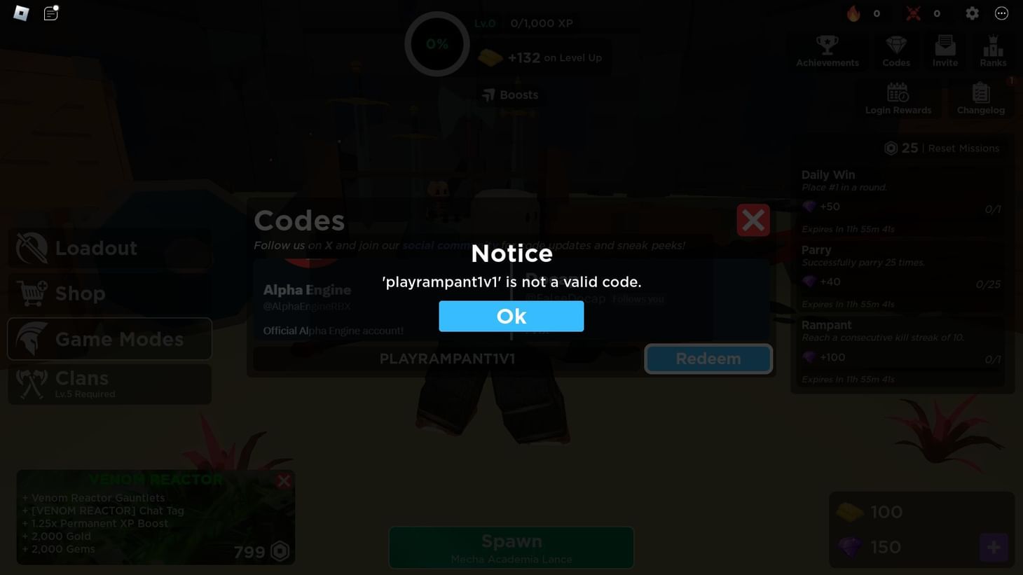 Rampant Blade Battleground Codes