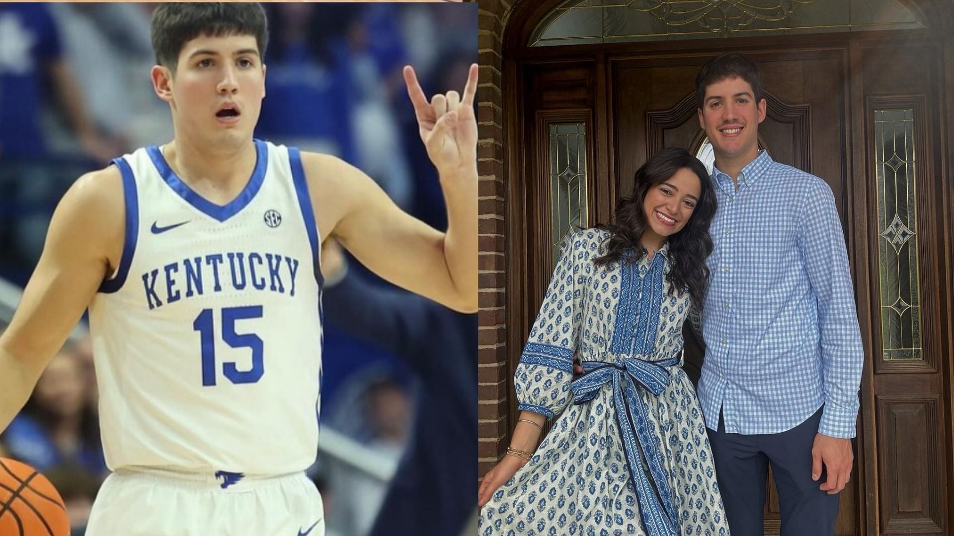 Kentucky Wildcats player, Reed Sheppard and GF, Brailey 