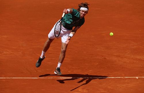 Andrey Rublev at the 2024 Mutua Madrid Open