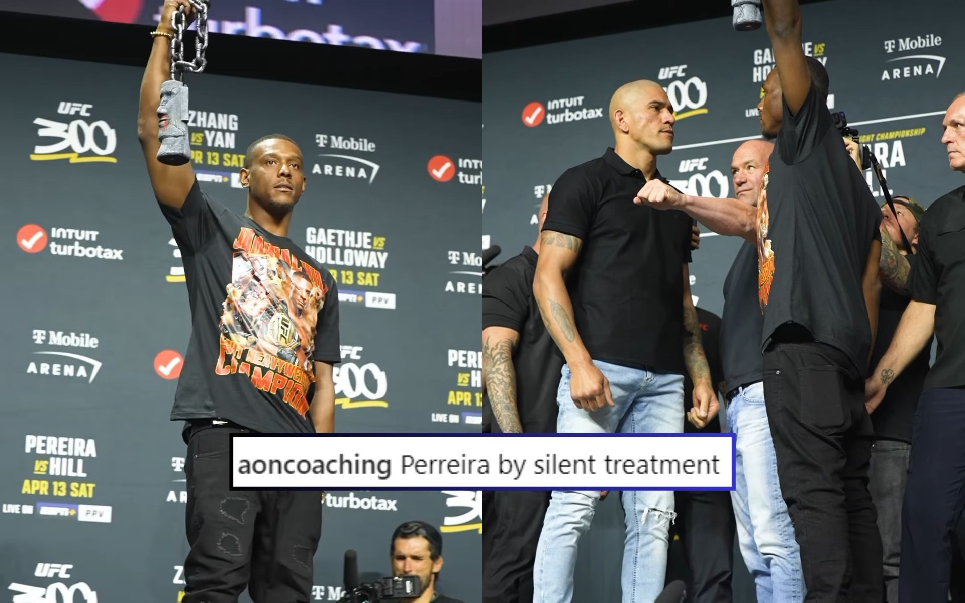 Alex Pereira Vs. Jamahal Hill Faceoff: "I See The Fear In His Eyes ...