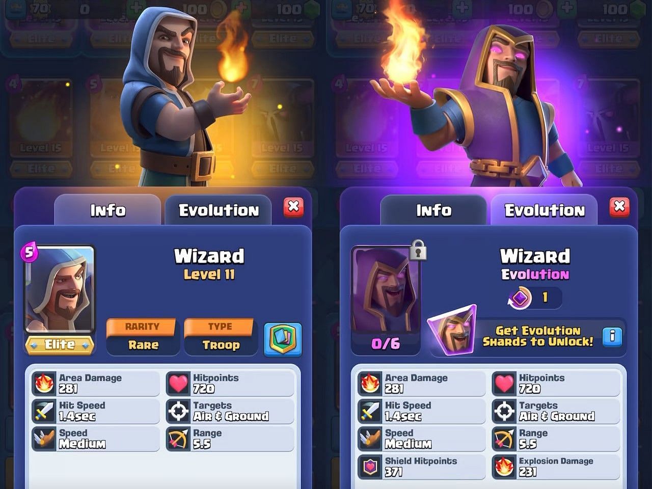 Stats of the upcoming evolution (Image via RoyaleAPI || Supercell)
