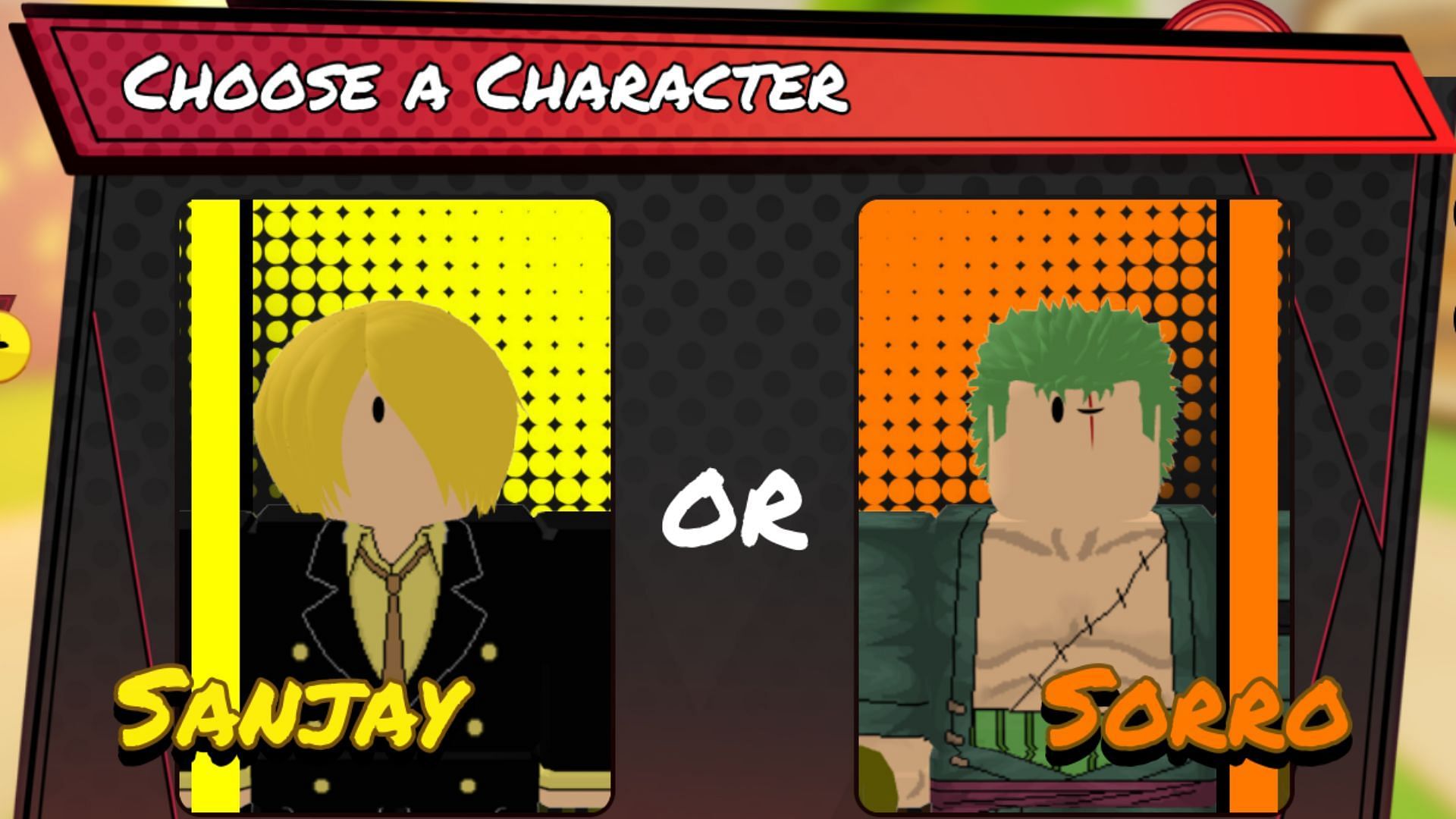 Choose your character in Anime Squad Simulator (Image via Roblox || Sportskeeda)