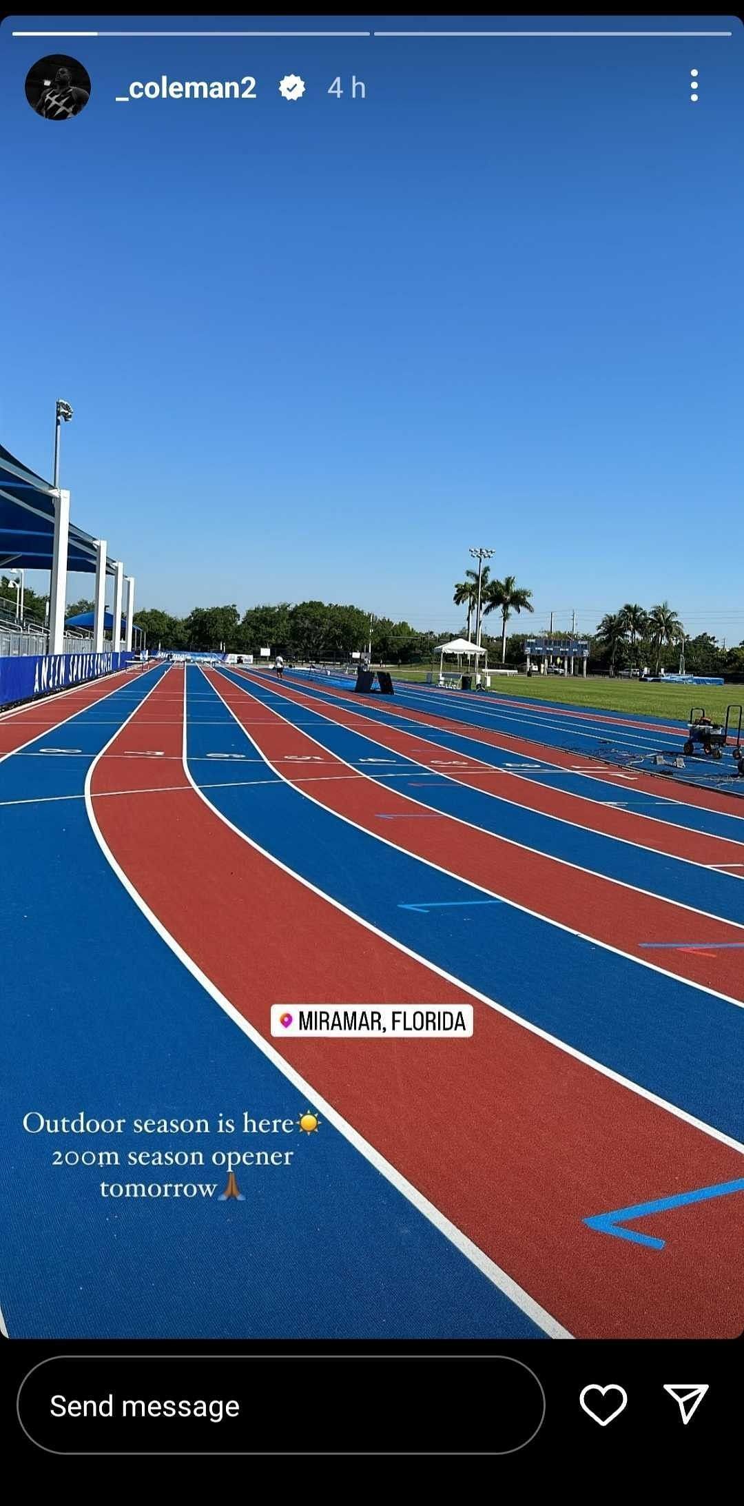 Miramar Invitational 2024 Christian Coleman previews his 200m Olympic