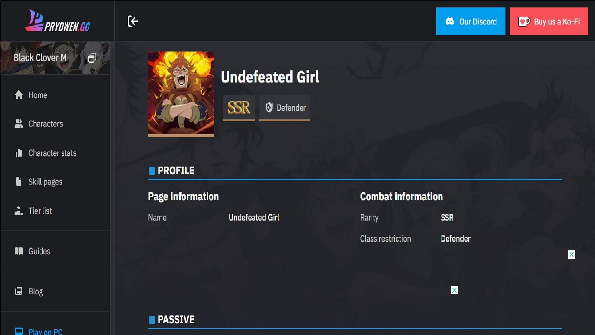 Mereoleona designated skill page is perfect for her effective build (Image via Vic Game Studio//Prydwen)