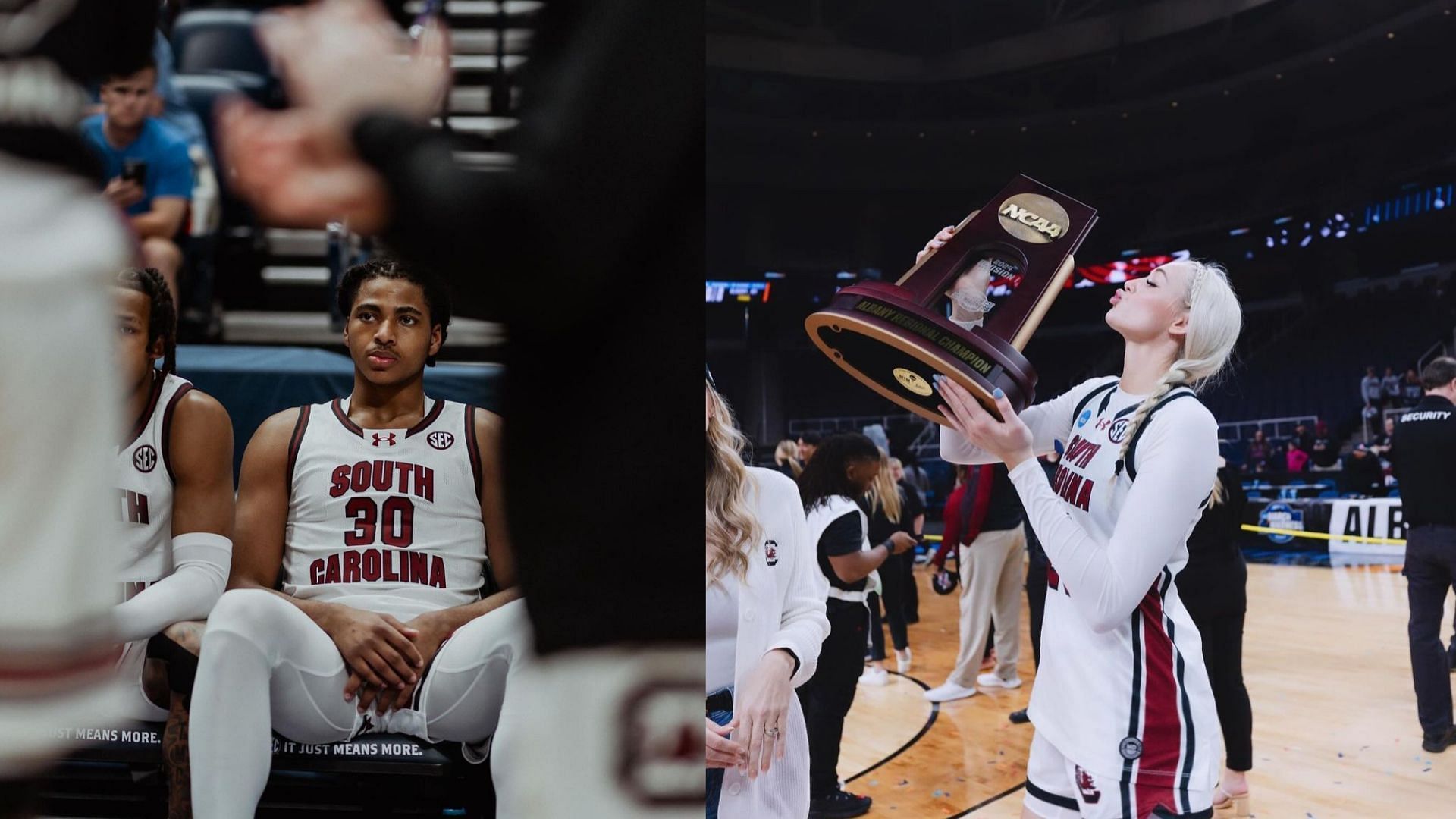 South Carolina stars Collin Murray and Chloe Kitts 