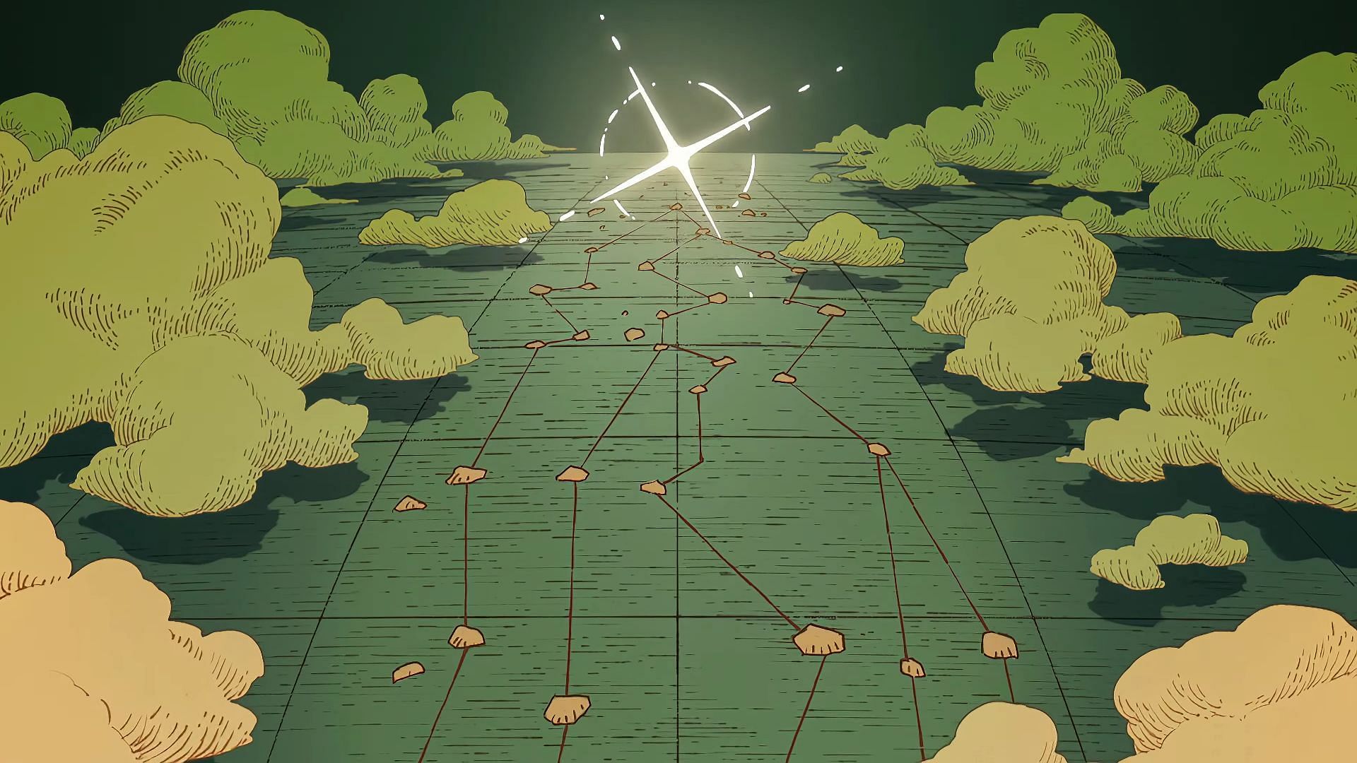 The main routes in the One Piece world (Image via Toei Animation)
