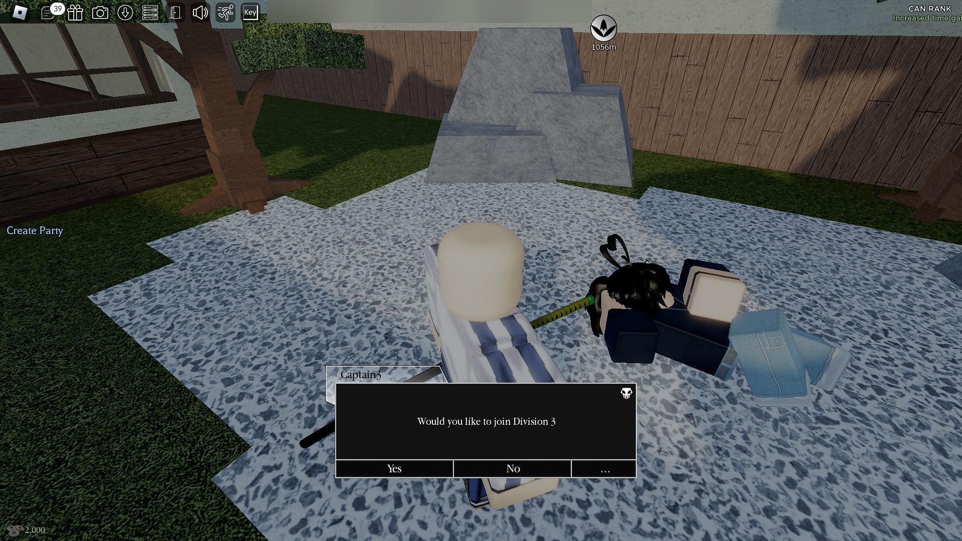 Joining a Division (Image via Roblox)