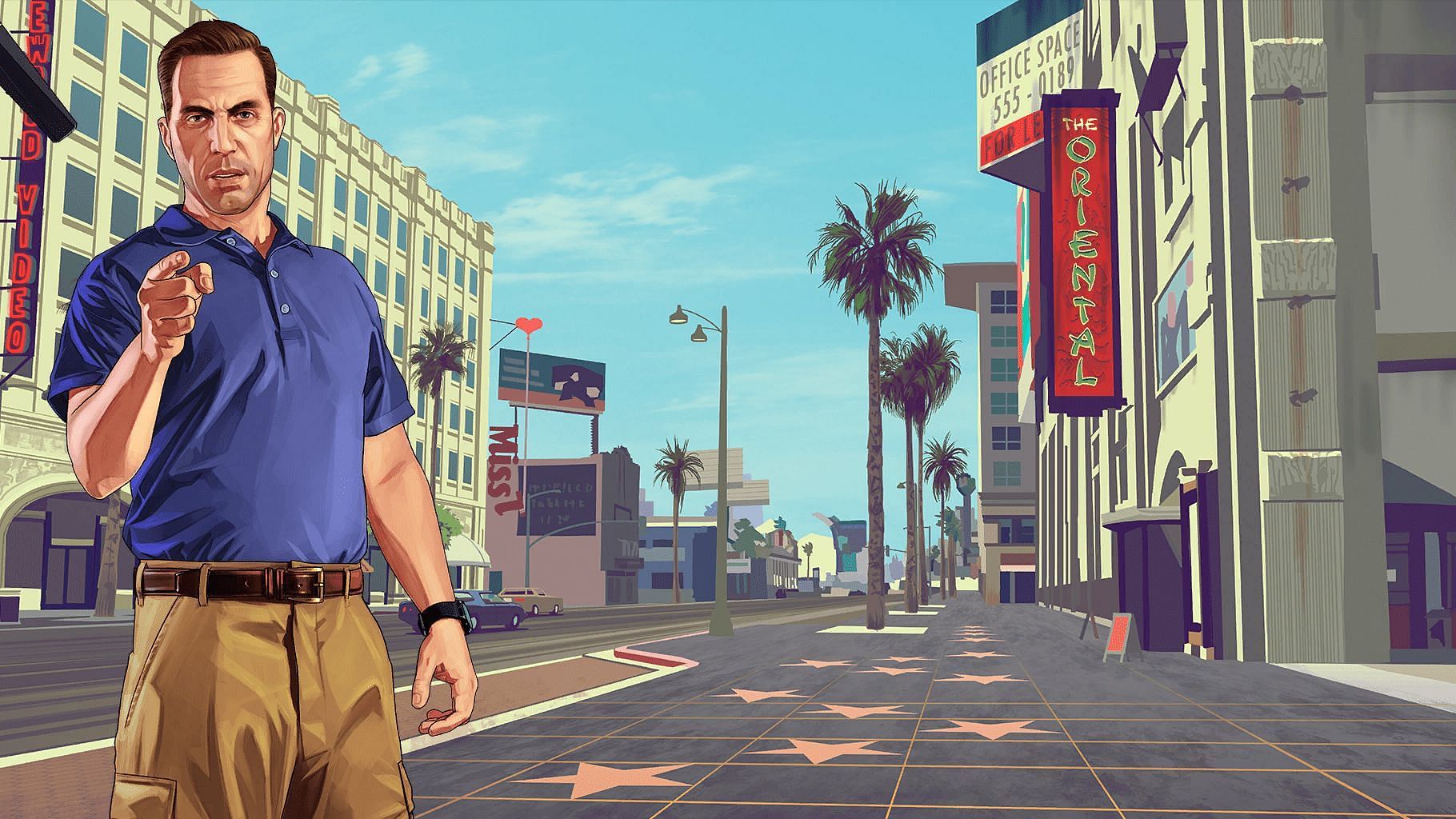 Steve Haines&#039; official artwork (Image via GTA Base)