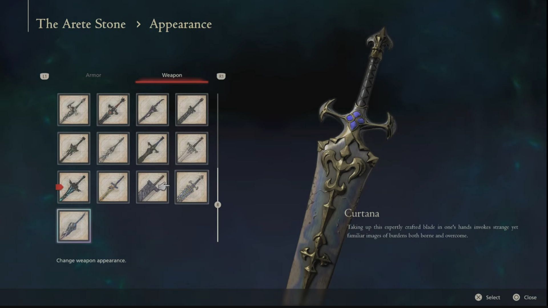 Thankfully, you can just change the cosmetic look of your sword (Image via Square Enix)