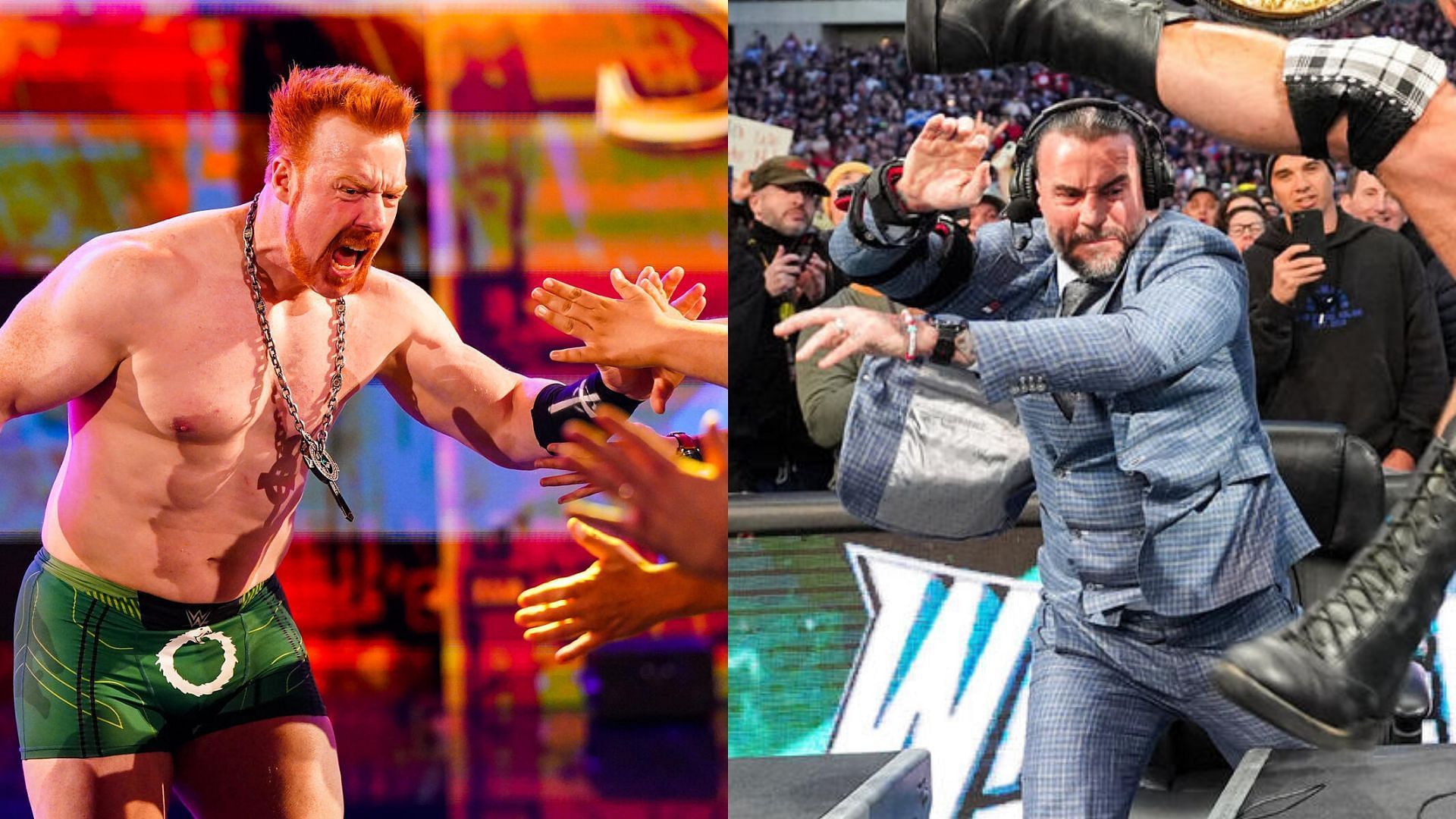 Sheamus (left) and CM Punk (right)