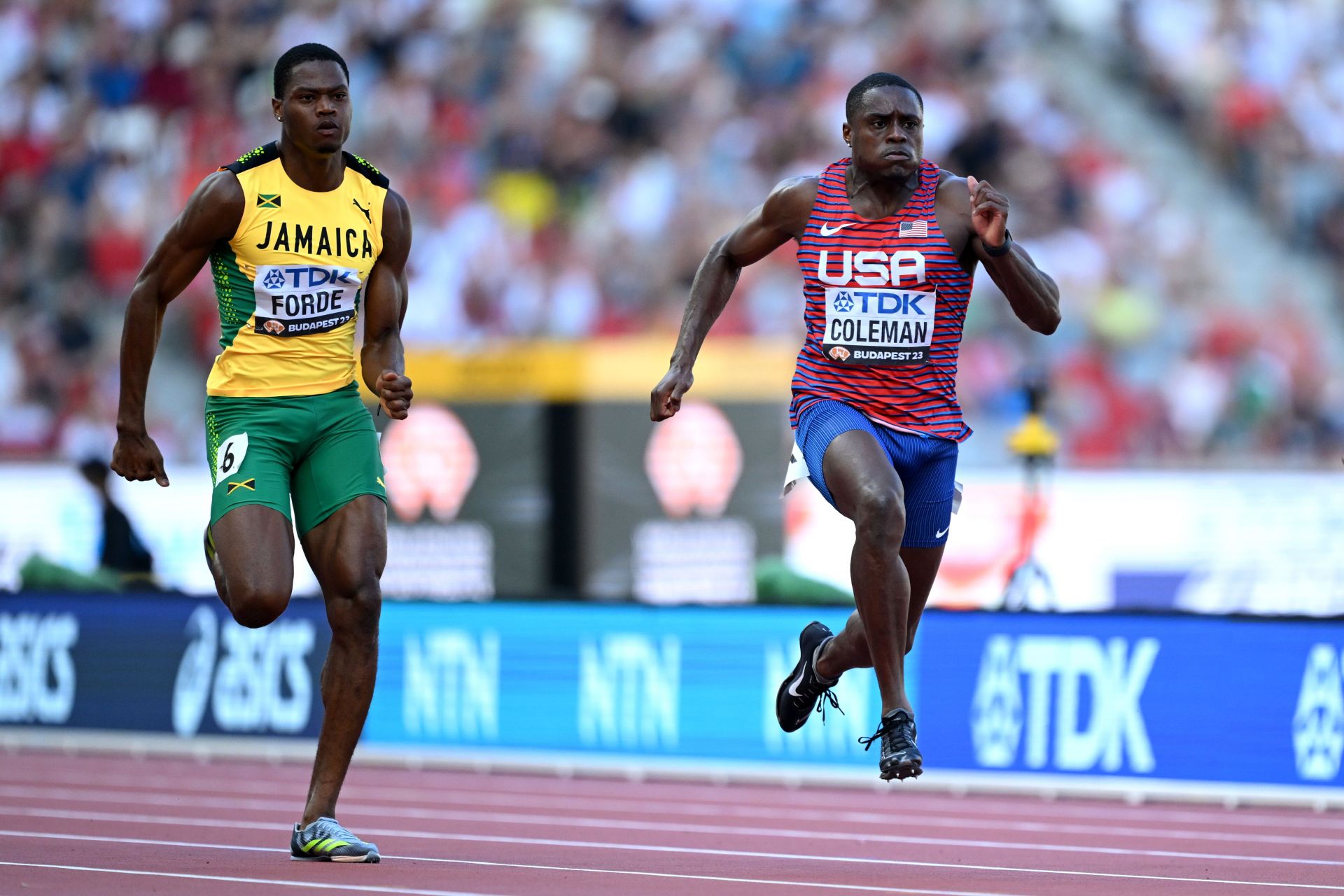 Christian Coleman at Day 2 - World Athletics Championships Budapest 2023