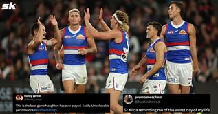 “Naughton plays better without JUH” “Relegate St Kilda” - AFL fans react as Western Bulldogs record stunning 60-point win