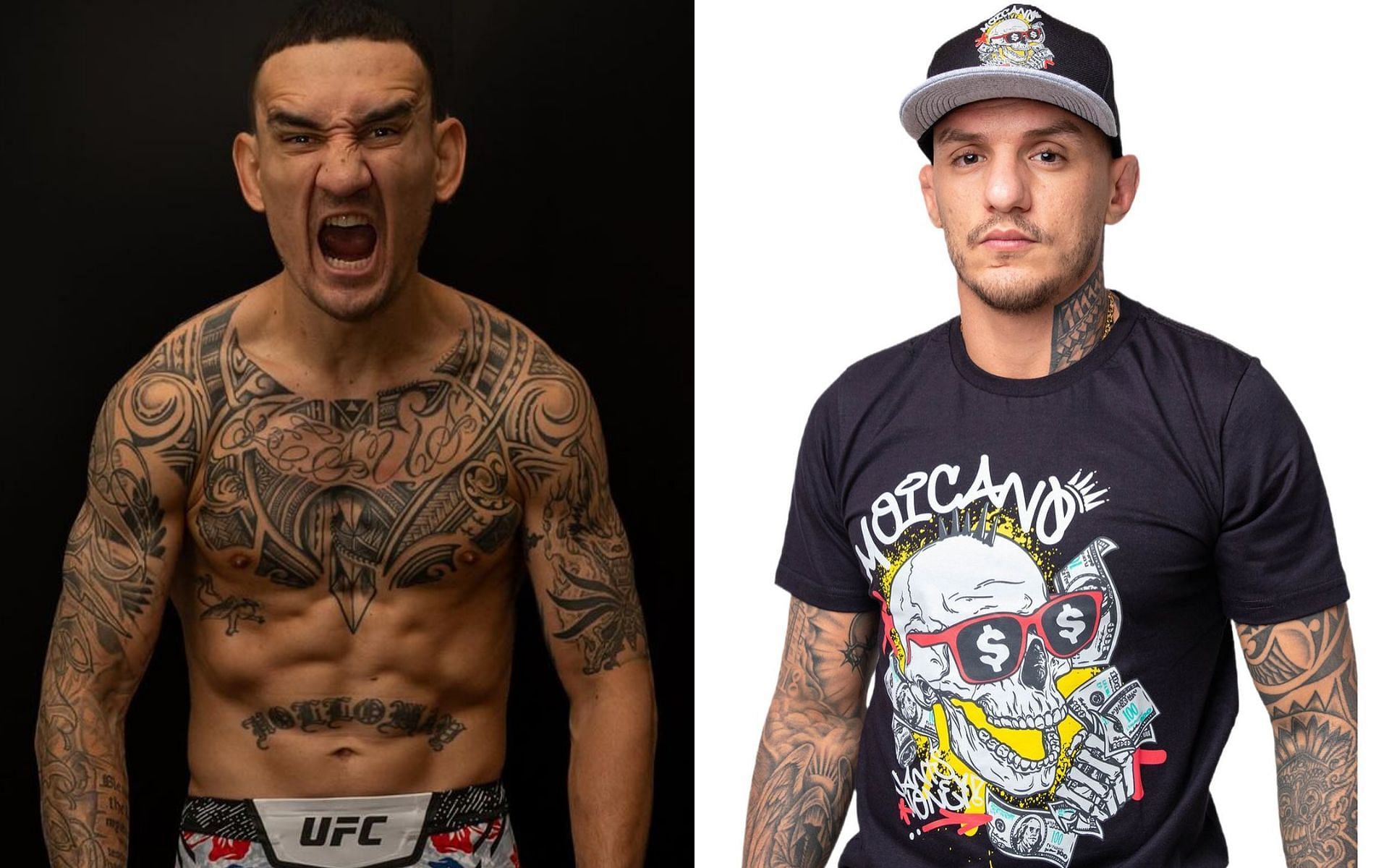 Max Holloway (left) deemed too great a challenge by Renato Moicano (right) [Images courtesy of @blessedmma and @renato_moicano_ufc on Instagram]