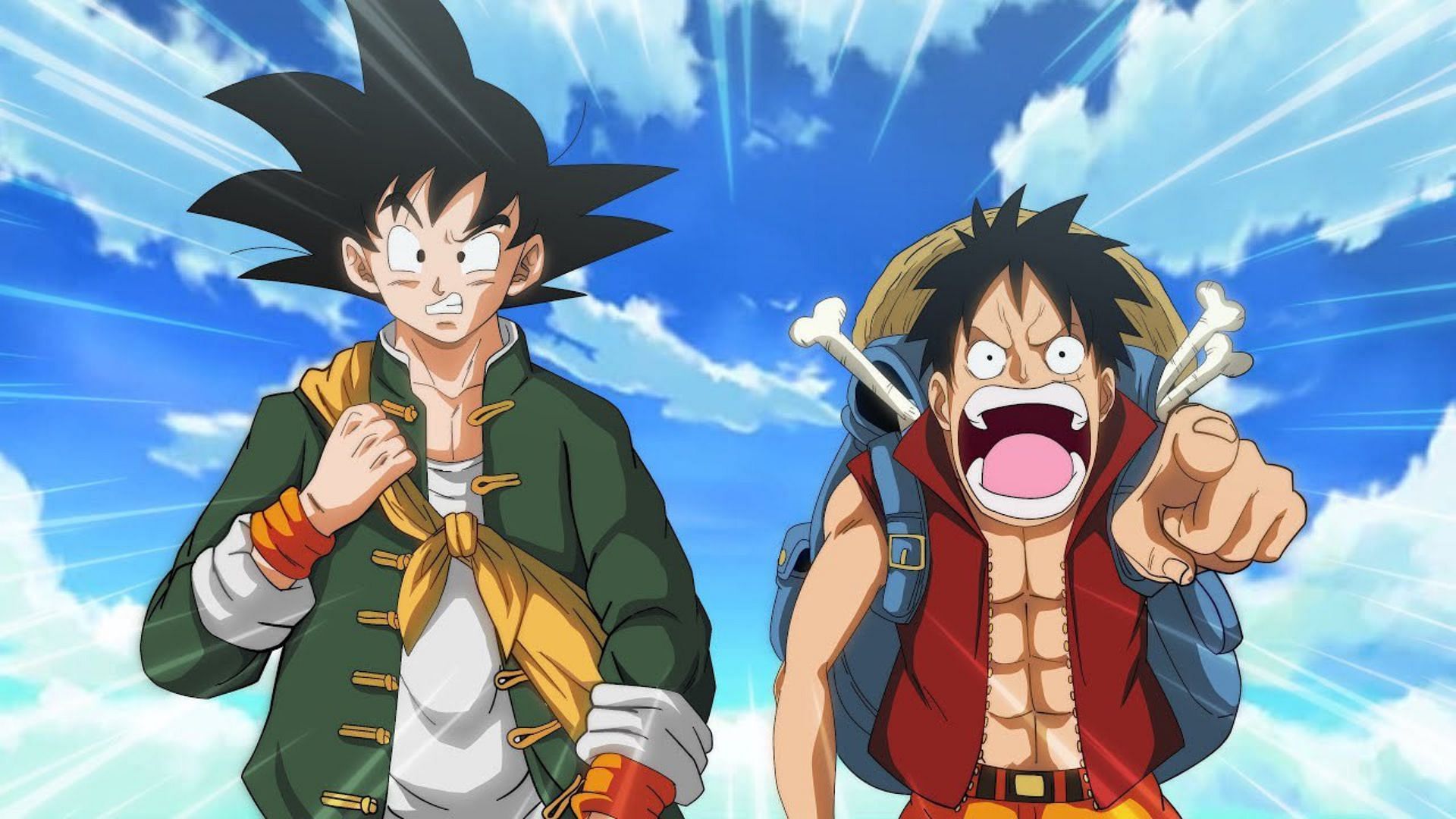 Goku and Luffy (Image via Toei Animation)