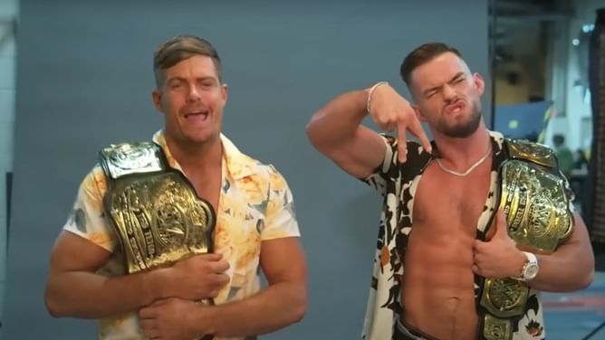 Austin Theory makes bold "two randoms" claim to insult the number one contenders for the WWE Tag Team Championship