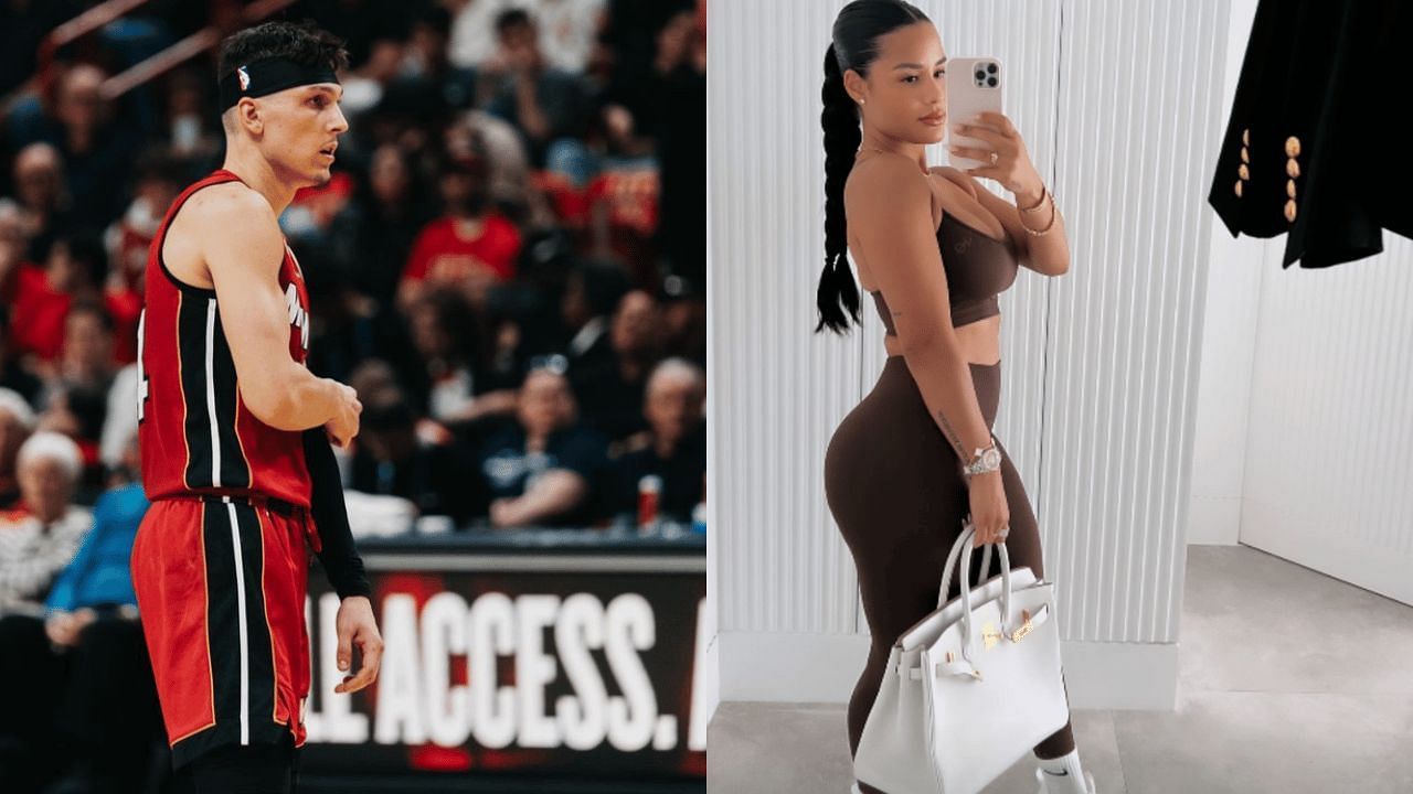Tyler Herro&rsquo;s baby mama Katya Elise Henry pairs $20,500 Hermes bag with workout fit