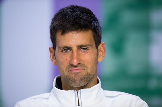 Novak Djokovic pictured at Wimbledon 2017