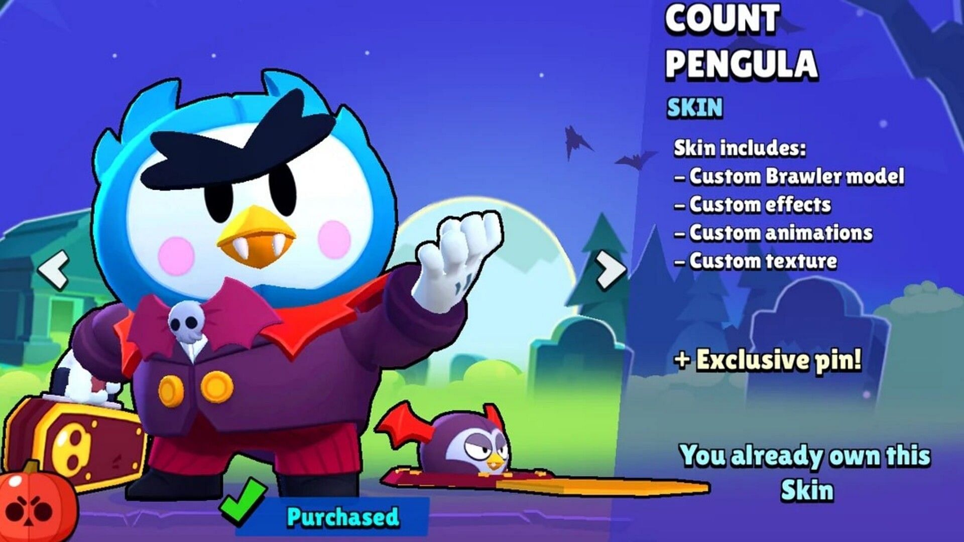 Count Pengula skin for Mr. P. (Image via Supercell)
