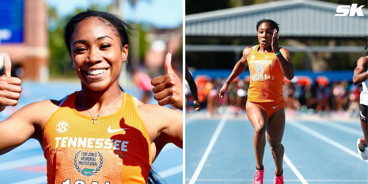 Jacious Sears clocked the second-fastest NCAA 100m timing at the Tom Jones Memorial Invitational 2024.