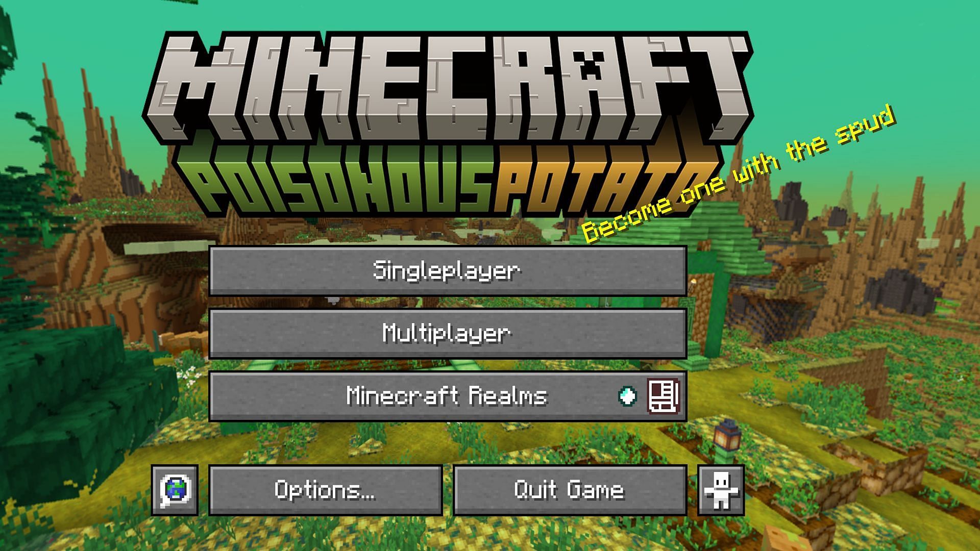 This is the first version since 1.12.2 to not have &quot;Java Edition&quot; on the main menu (Image via Mojang)