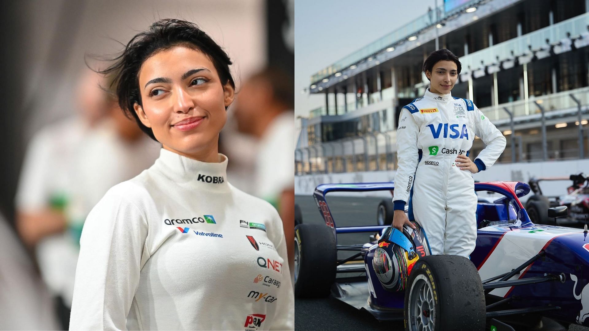 Race car driver Amna Al Qubaisi (Image via @amnalqubaisi_official/ Instagram)
