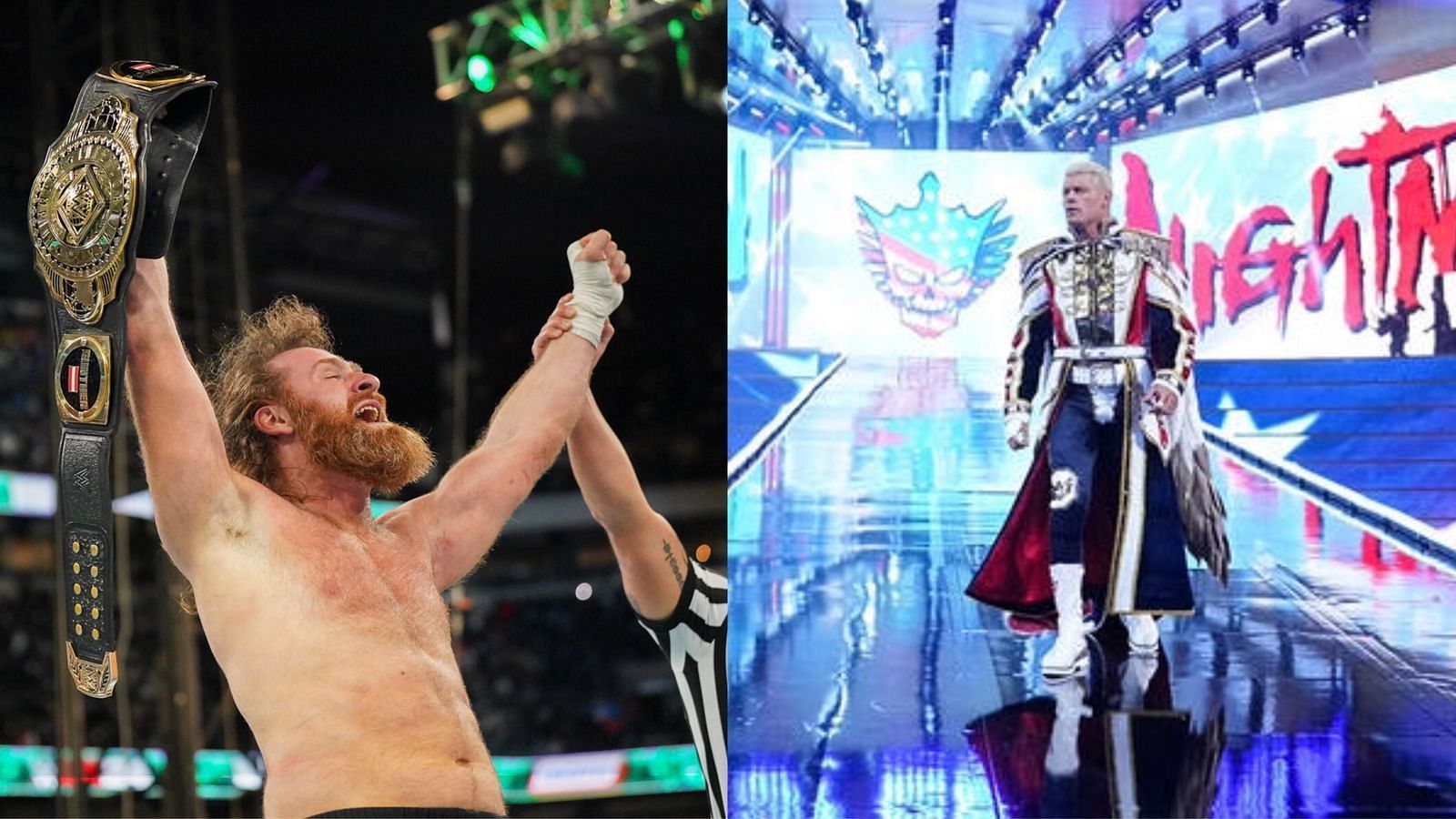 Sami Zayn (left); Cody Rhodes (right) were in action at this week