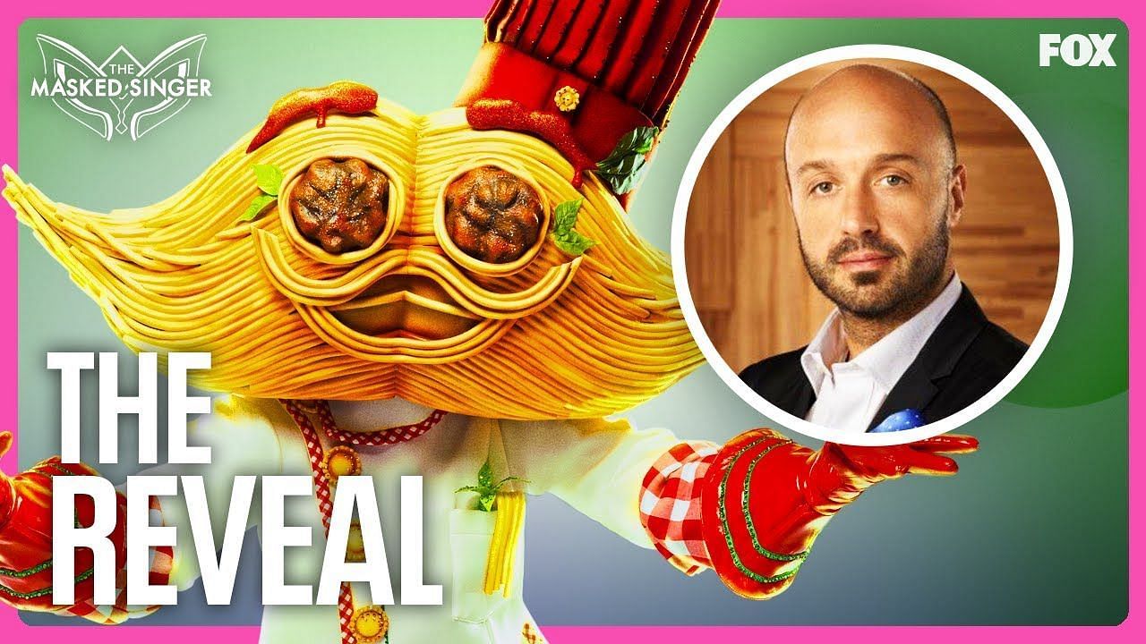 The Reveal: Joe Bastianich is Spaghetti and Meatballs ( Image via YouTube/ The Masked Singer)