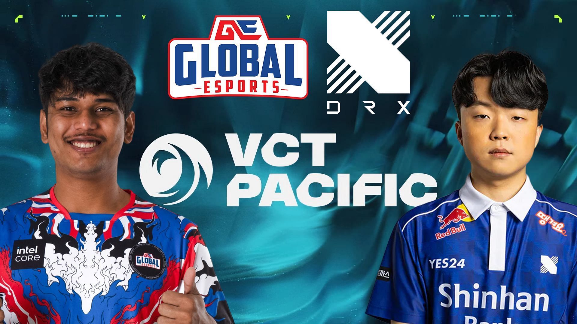 Global Esports vs DRX at VCT Pacific 2024 Stage 1 (Image via Riot Games || Global Esports || DRX)