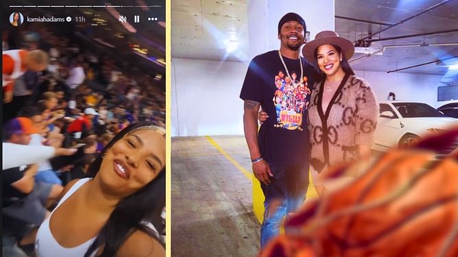 Bradley Beal's wife Kamiah Adams ecstatic to rendezvous with Isaiah Thomas' wife Kayla courtside