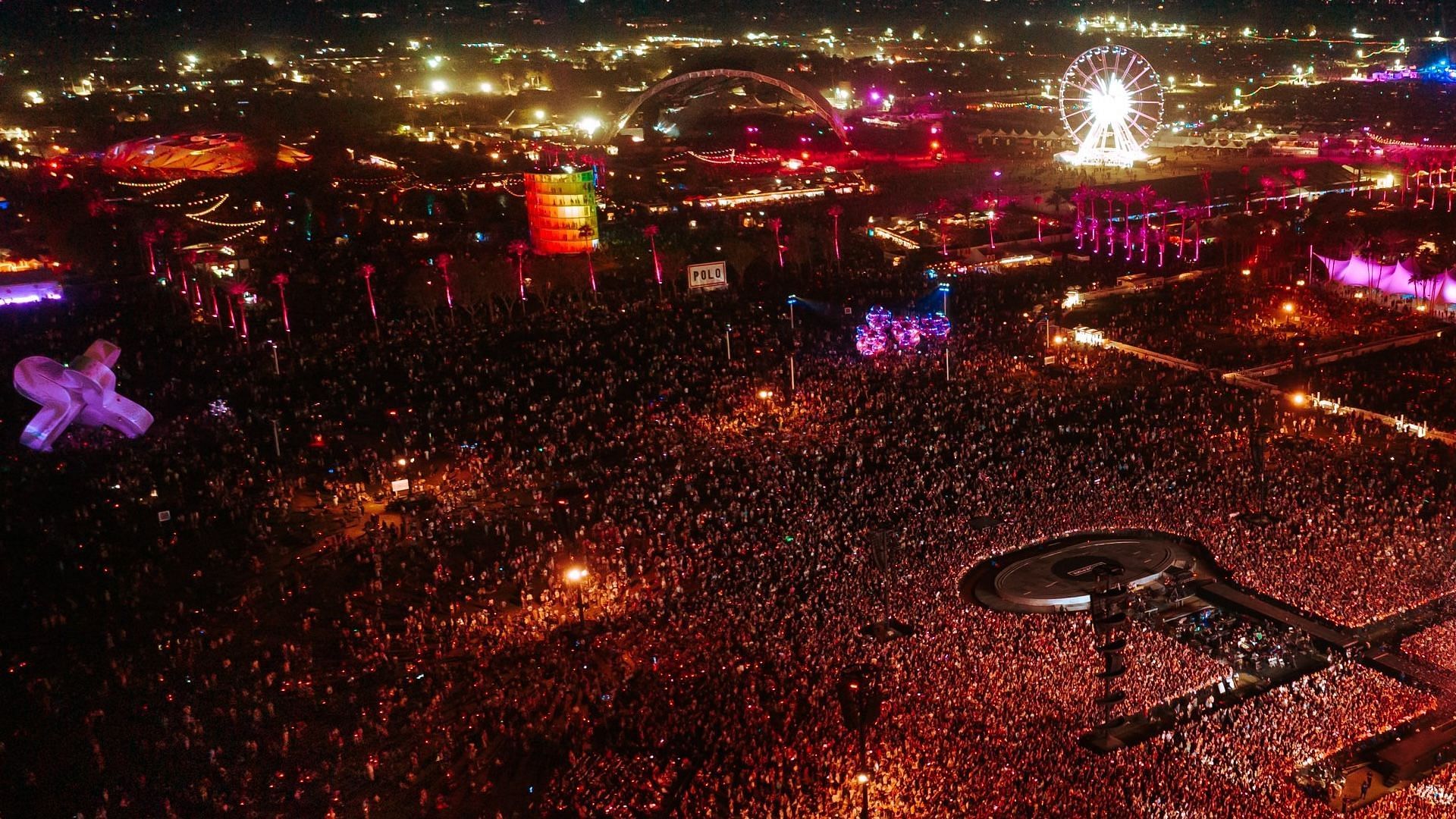 An image captured at one of Coachella&#039;s Festivals uploaded to their official Twitter account on April 7, 2024 (Image via X/@coachella)