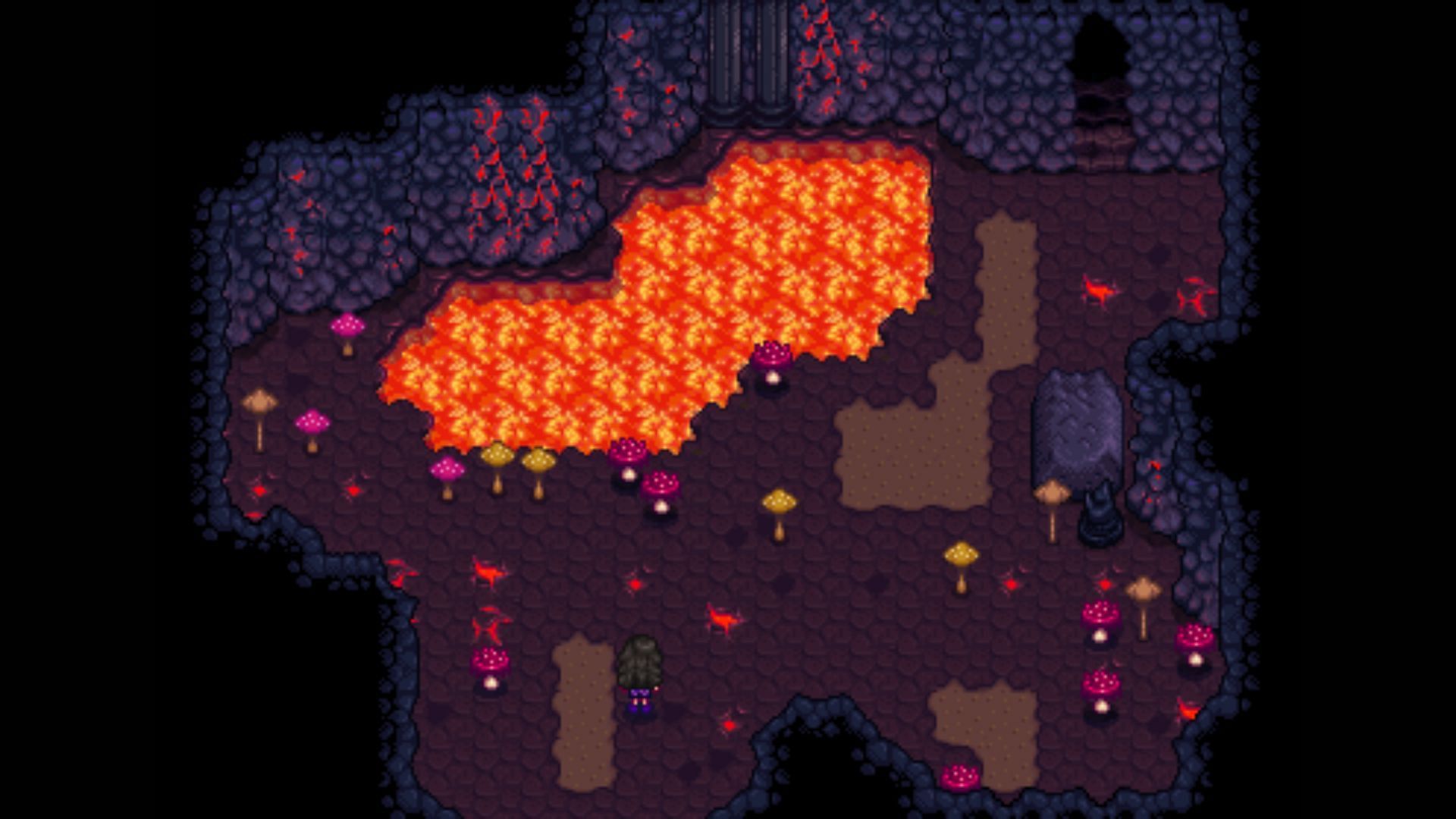 Forge can be unlocked at level 10 of Volcano Dungeon. (Image via ConcernedApe)