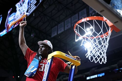 DJ Burns cut down nets when he reached the Final Four.