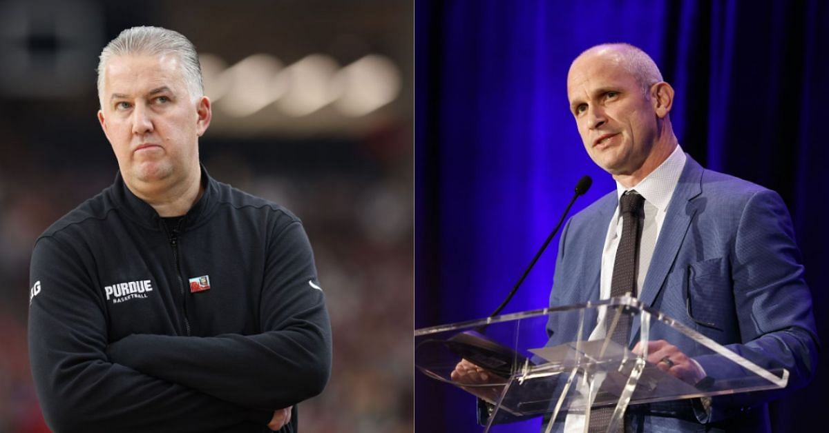 Purdue`s Matt Painter and UConn`s Dan Hurley 