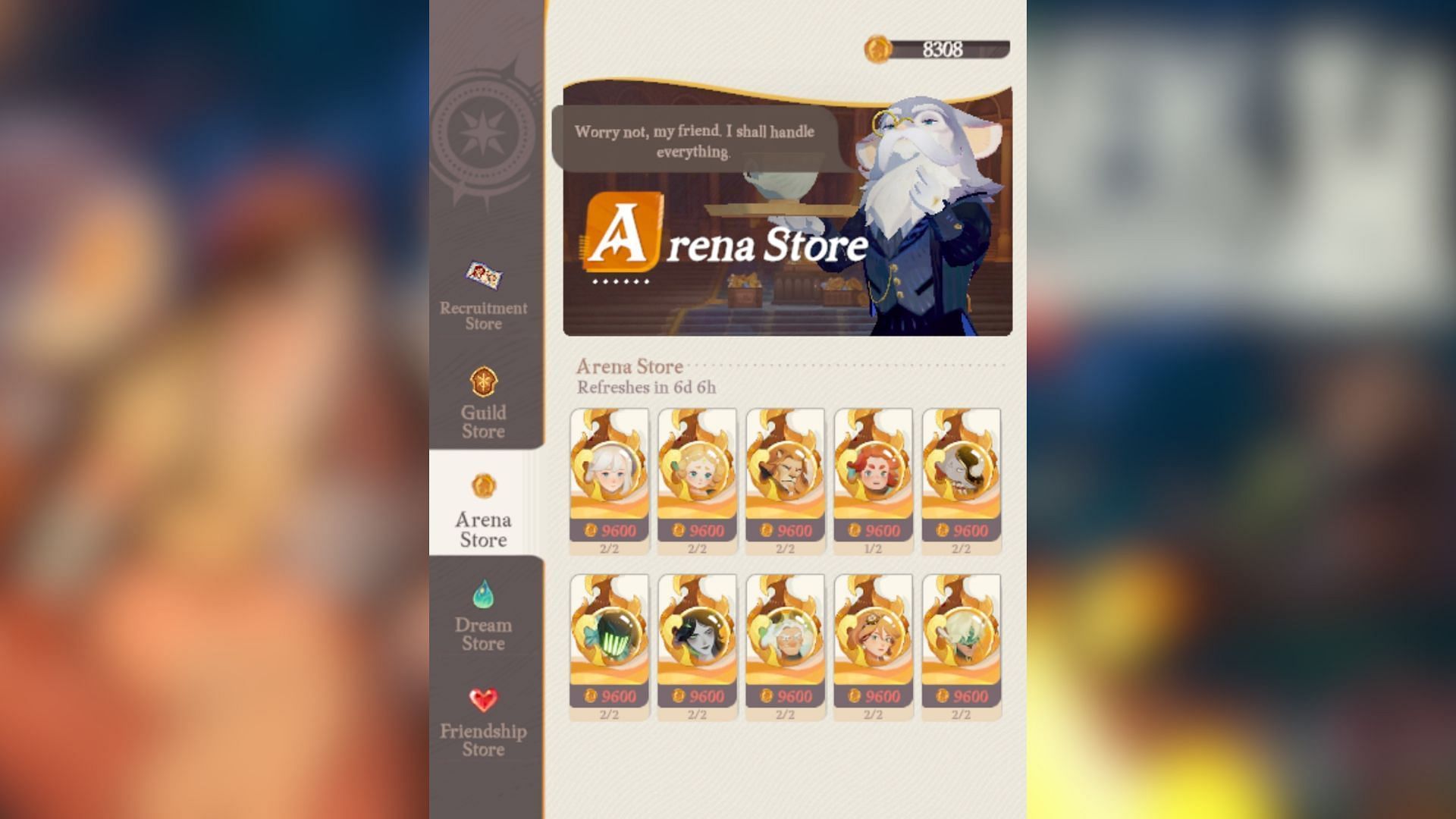 You can buy Soul Sigils of heroes in AFK Journey Arena store (Image via Farlight Games)