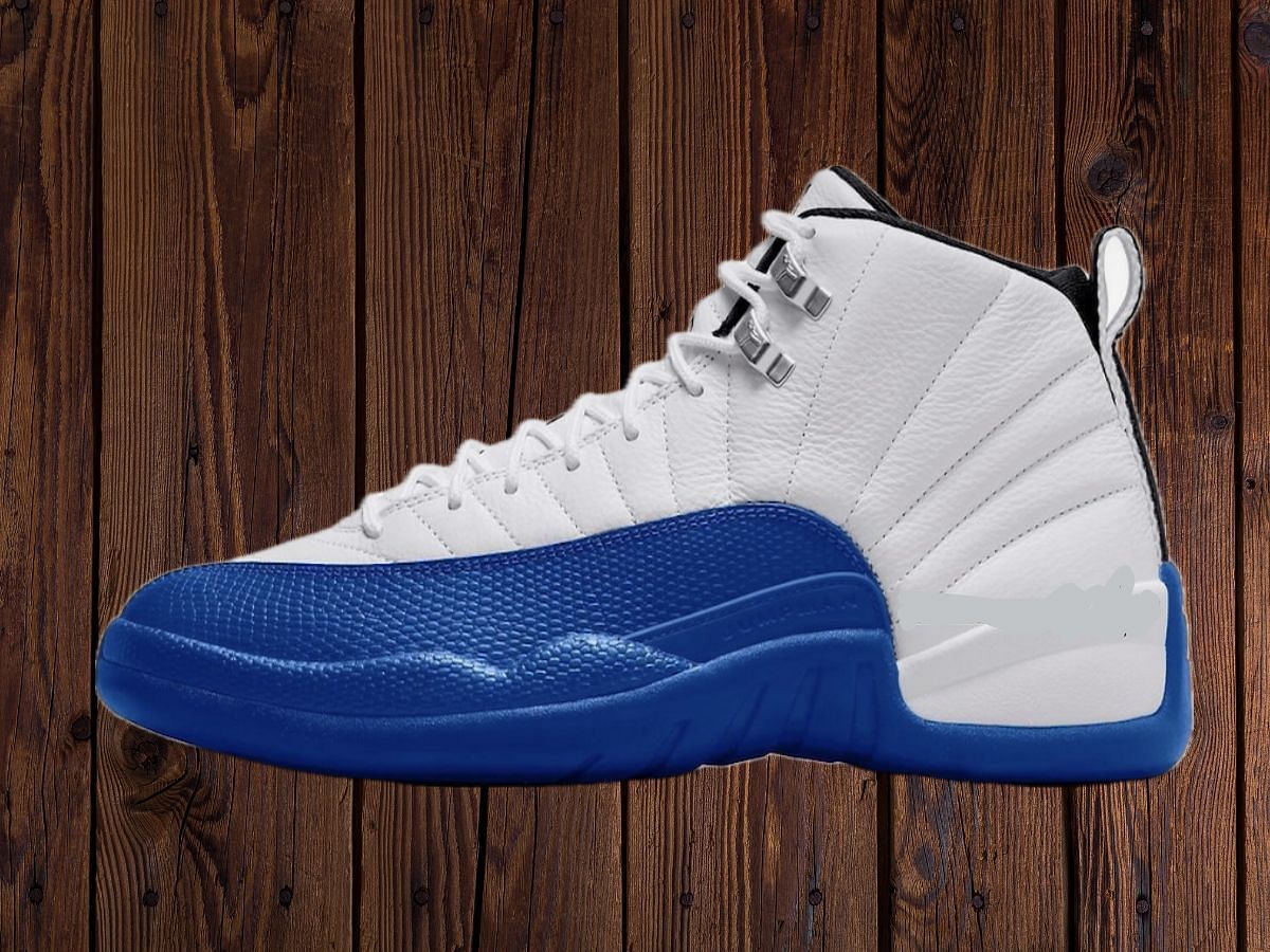 Here&#039;s another look at the Air Jordan 12 Blueberry sneakers (Image via Instagram/@zsneakerheadz)