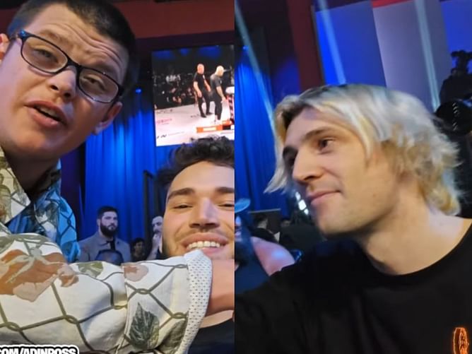 "Rumored lovers" - xQc and Adin Ross' first-ever interaction with Sketch at Power Slap event goes viral
