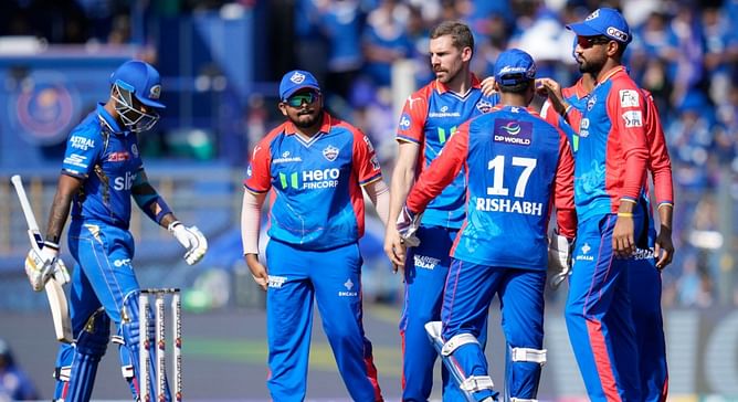 [Watch] Suryakumar Yadav departs for a silver duck on his comeback in MI vs DC IPL 2024 game