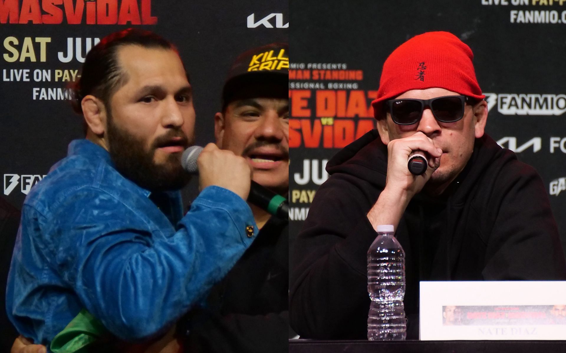 Jorge Masvidal (left) and Nate Diaz (right). [via Getty Images]