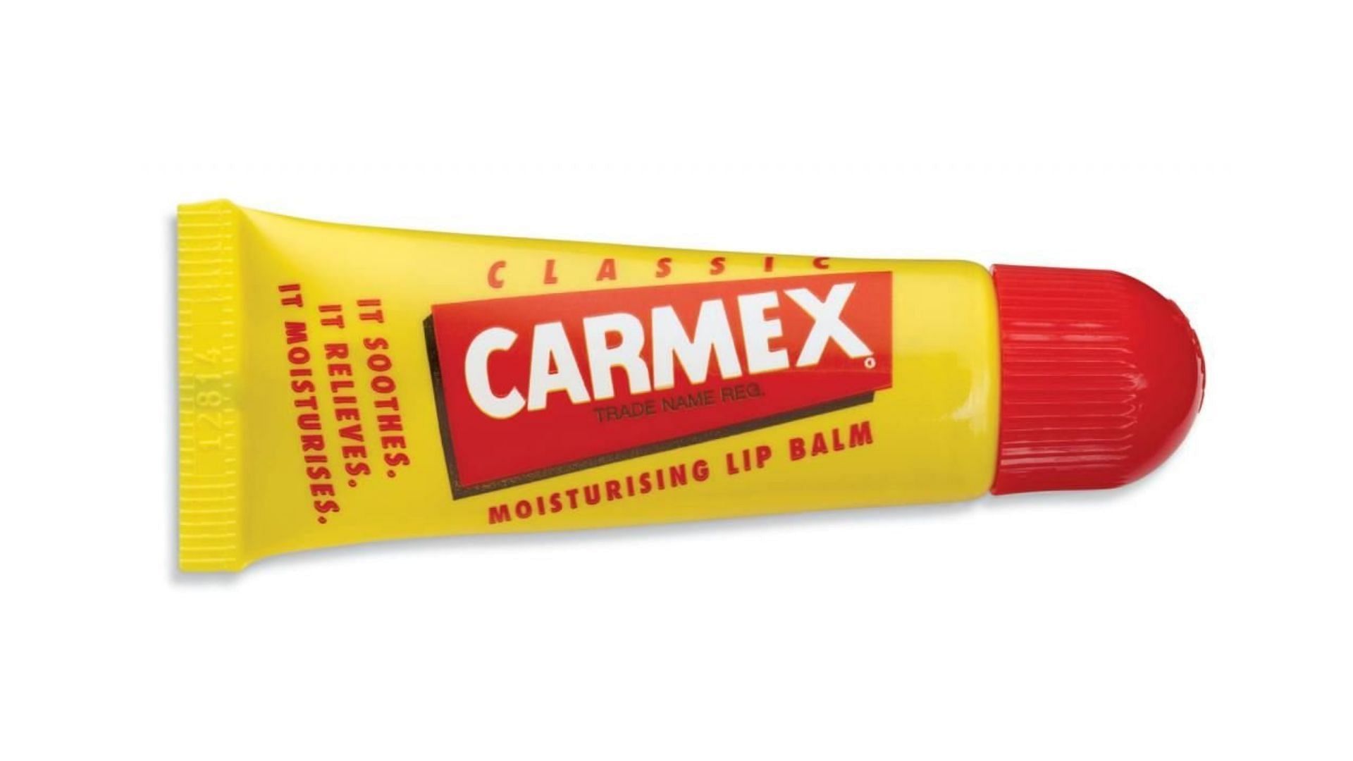 Carmex Lip Balm Tube Classic Medicated ( Image via Amazon)