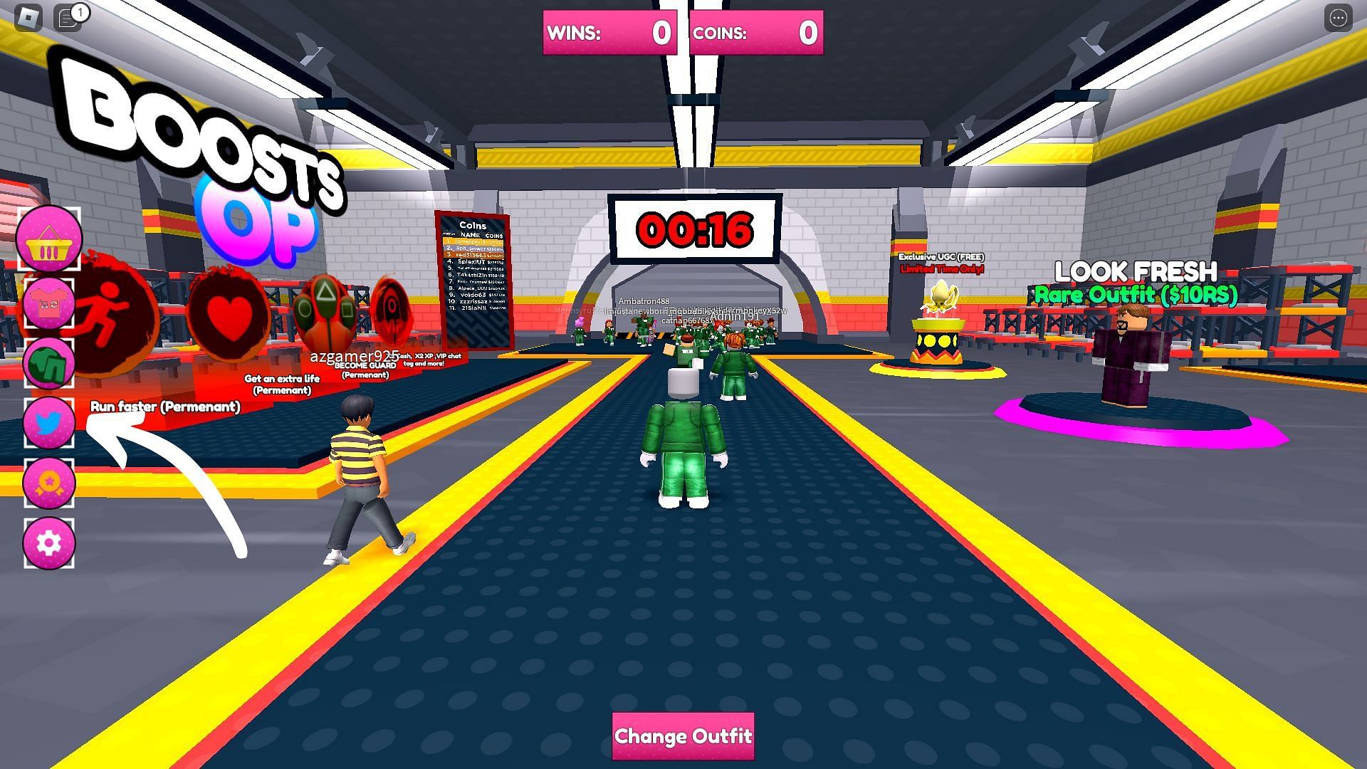 How to redeem codes for Squid Game X (Image via Roblox and Sportskeeda)