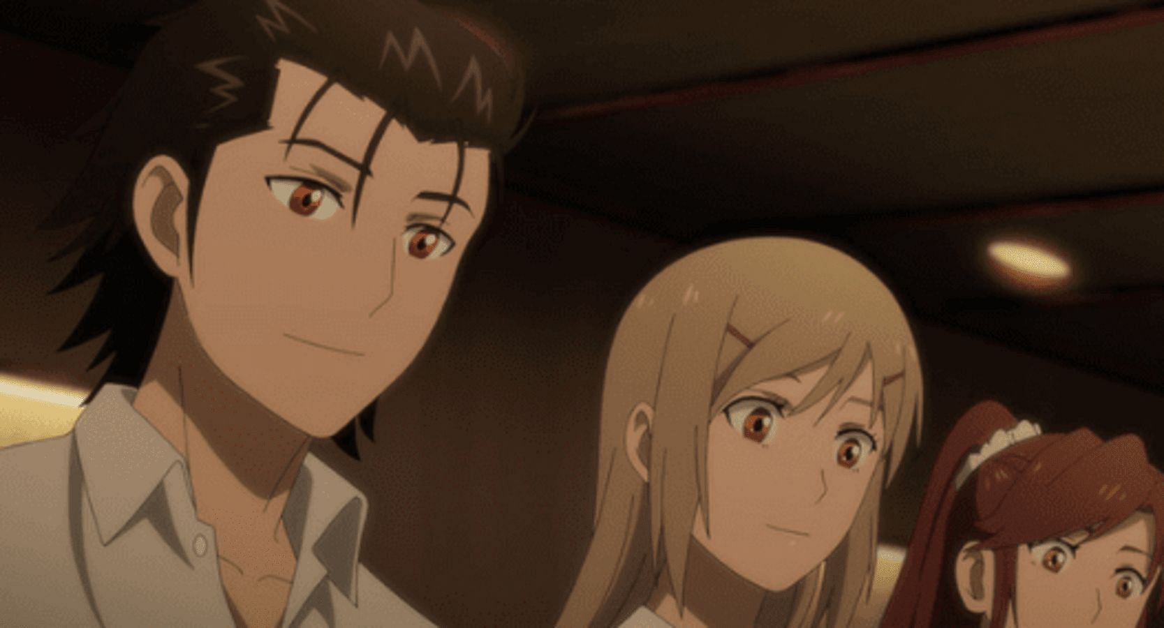 Sasakura, Higuchi and Kurushima as seen in the anime (image via Liber)