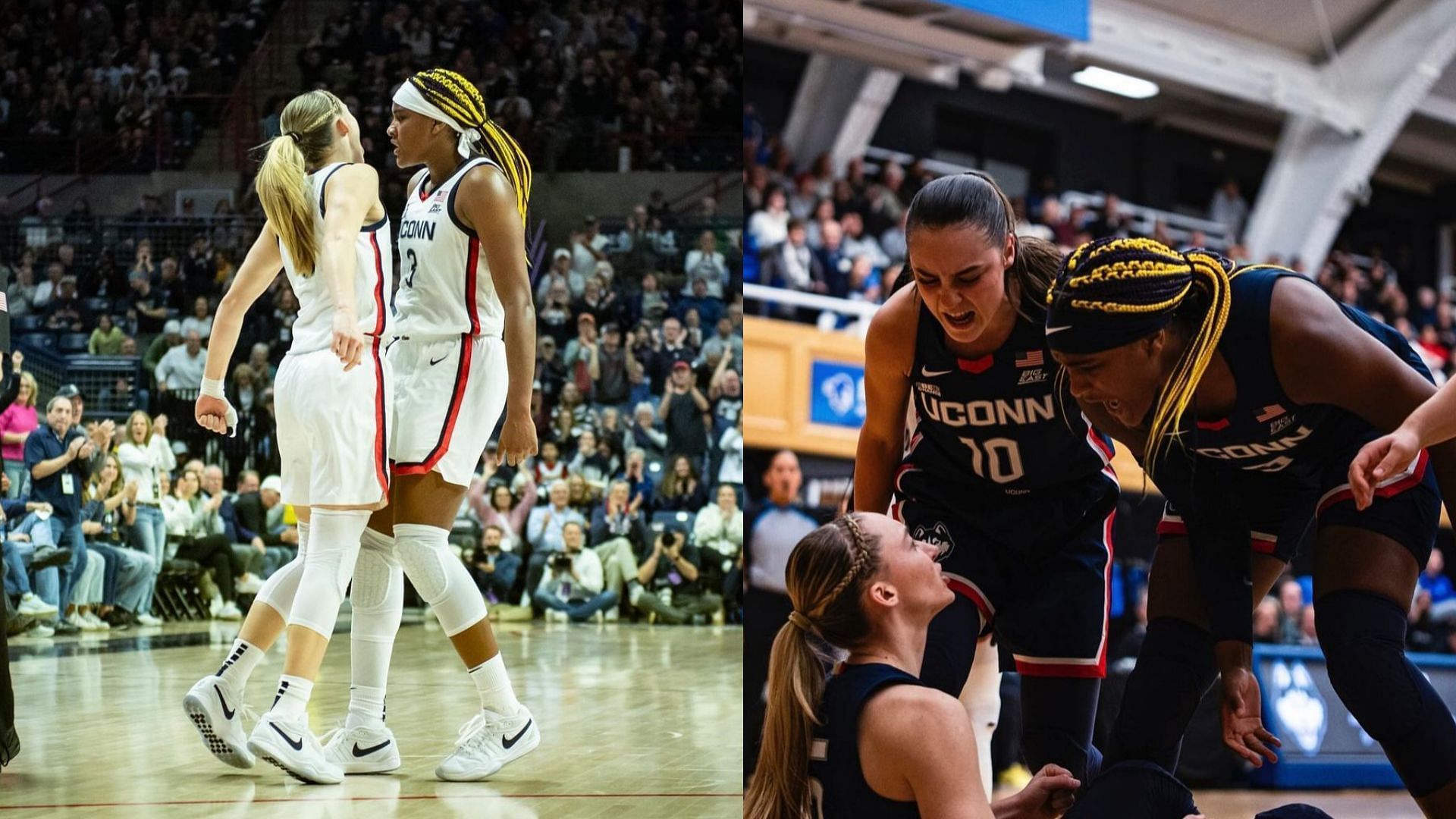 UConn stars Paige Bueckers and Aaliyah Edwards