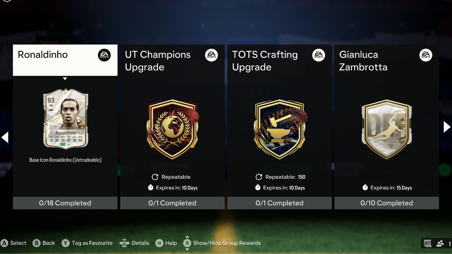 Completing SBC can be a cost efficient but a lengthy process to get rare cards (Image via EA Sports)