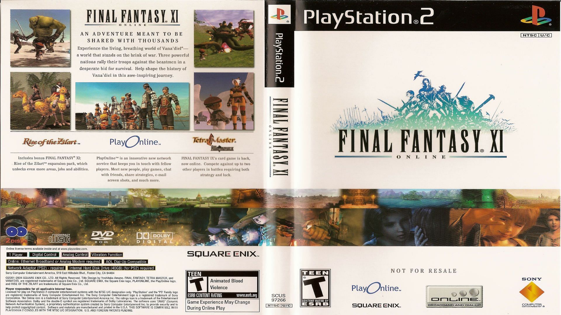 Final Fantasy XI brought the online experience to the PS2 (Image via Square Enix)