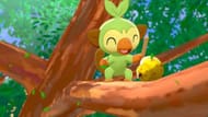 Grookey in the anime (Image via TPC)