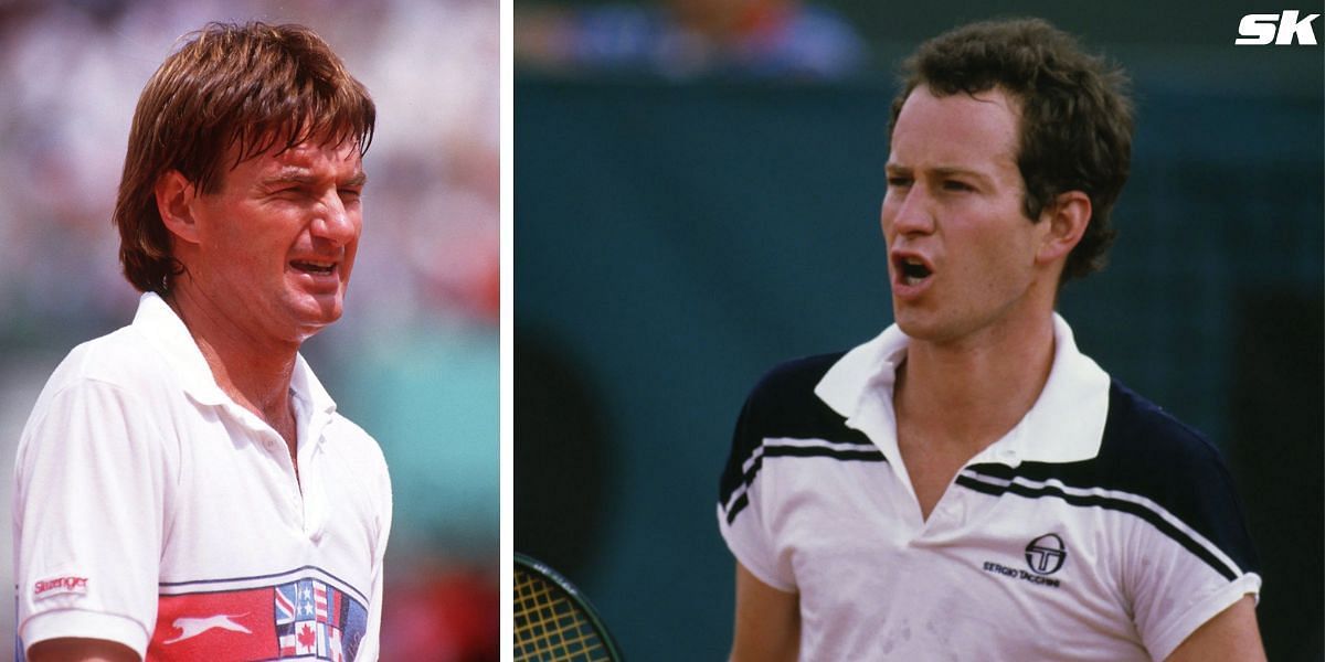 Jimmy Connors and John McEnroe engaged in a war of words during the 1984 French Open SF